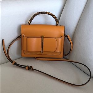 CHARLES & KEITH BOW BUCKLE CHAIN TOP HANDLE BAG